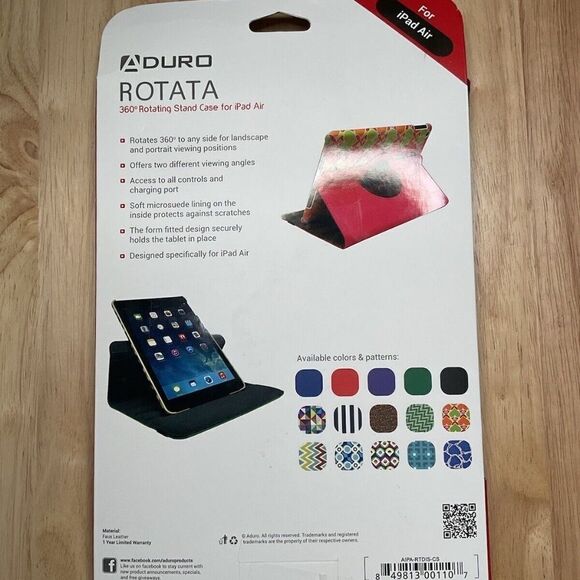 NEW Aduro Leather Cover Silicone Shell Rotating Stand Case for iPad Air 10.5" - Picture 2 of 10